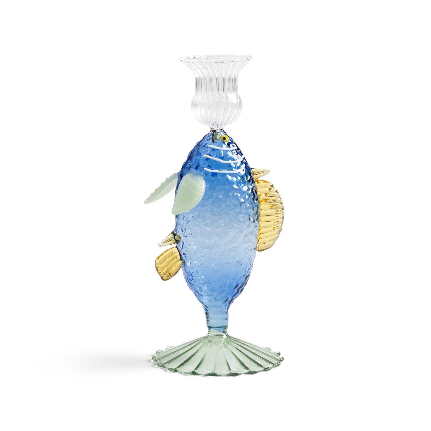 Fish Candle Holder Blue