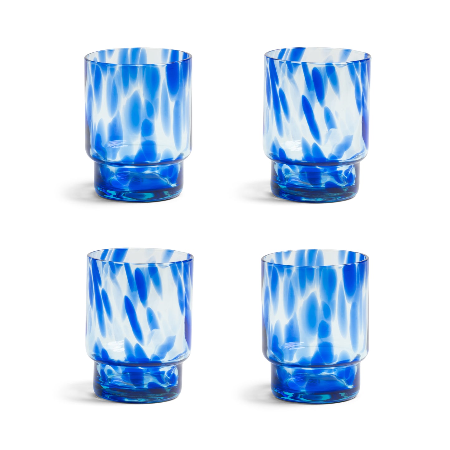 Glass Tortoise Glasses - Set of 4