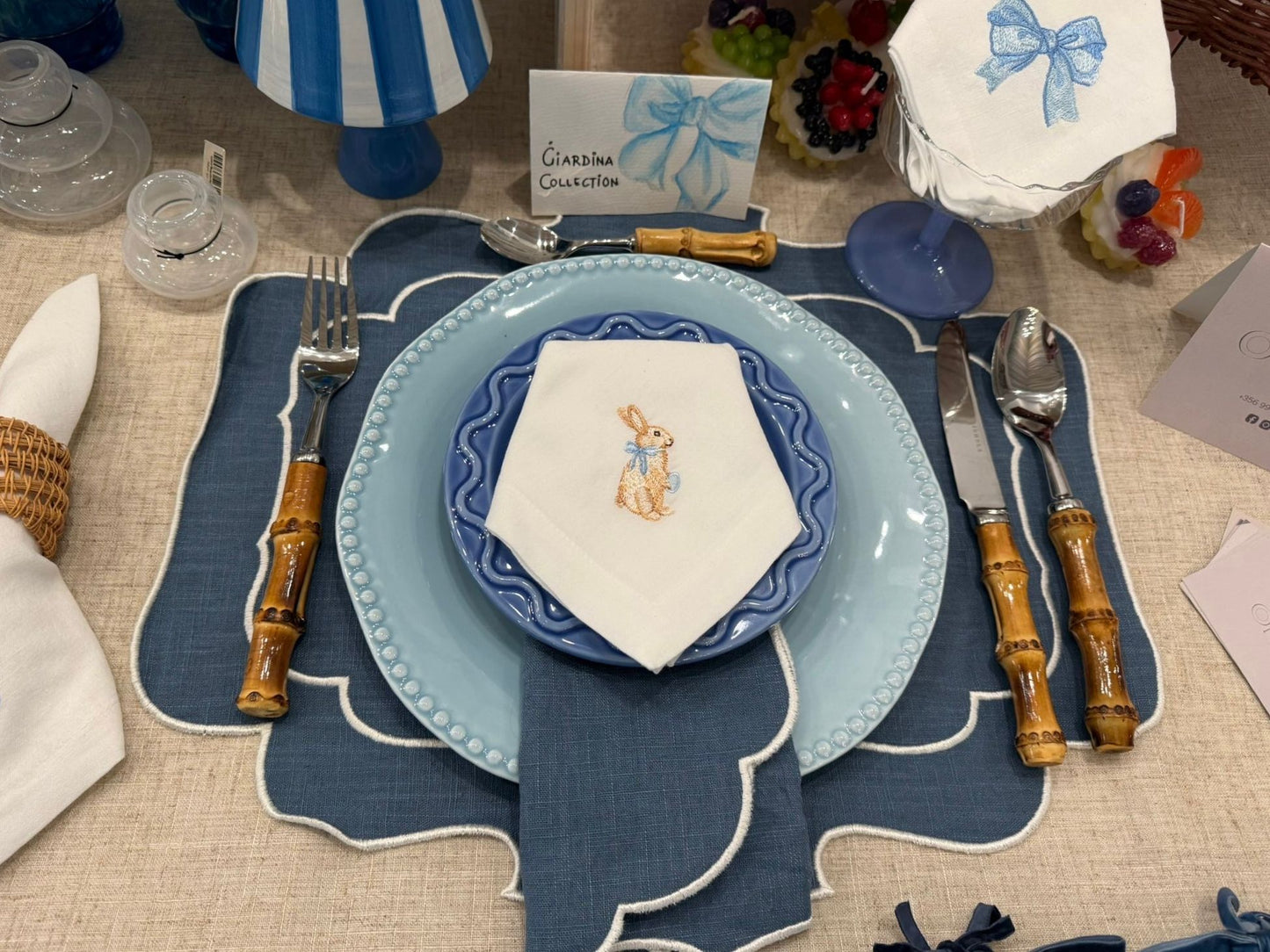 Blue Bunny Napkins