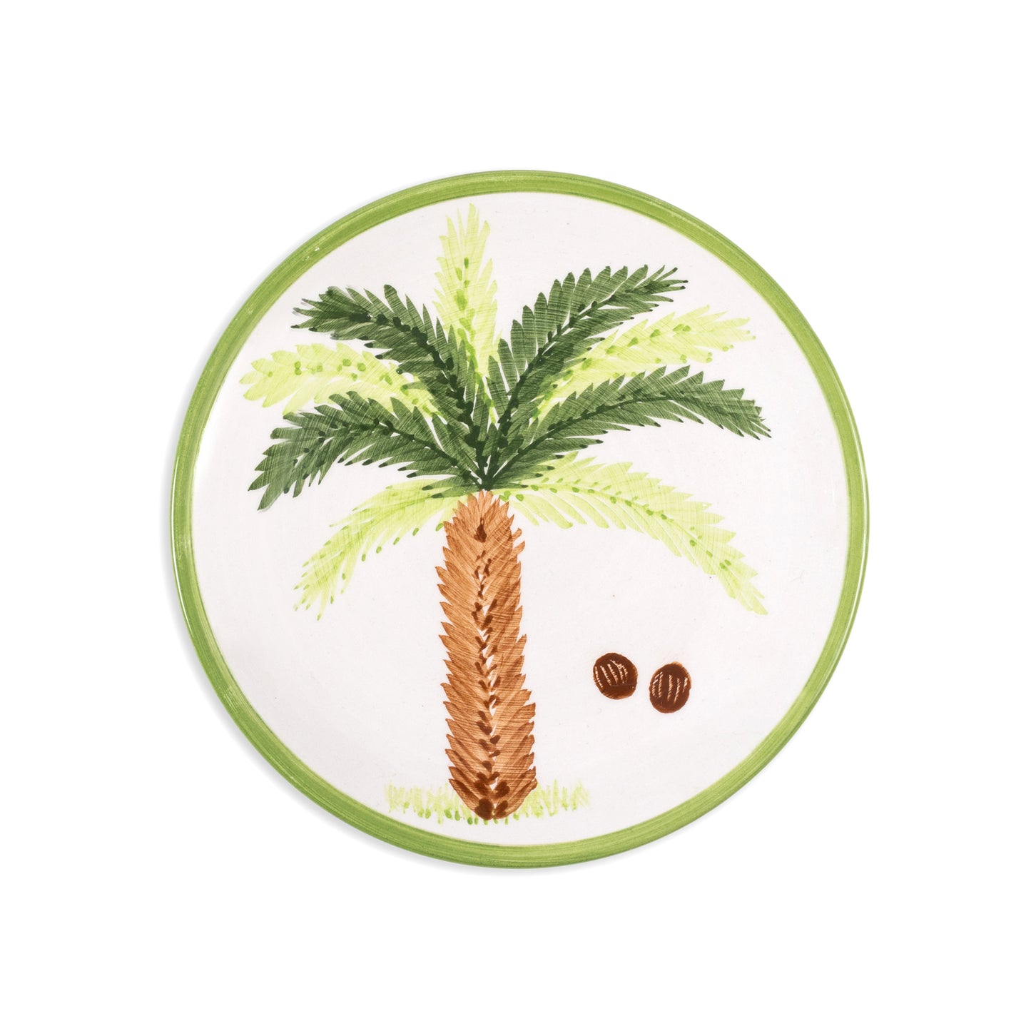 Palm Tree Dessert Plates - Set of 2