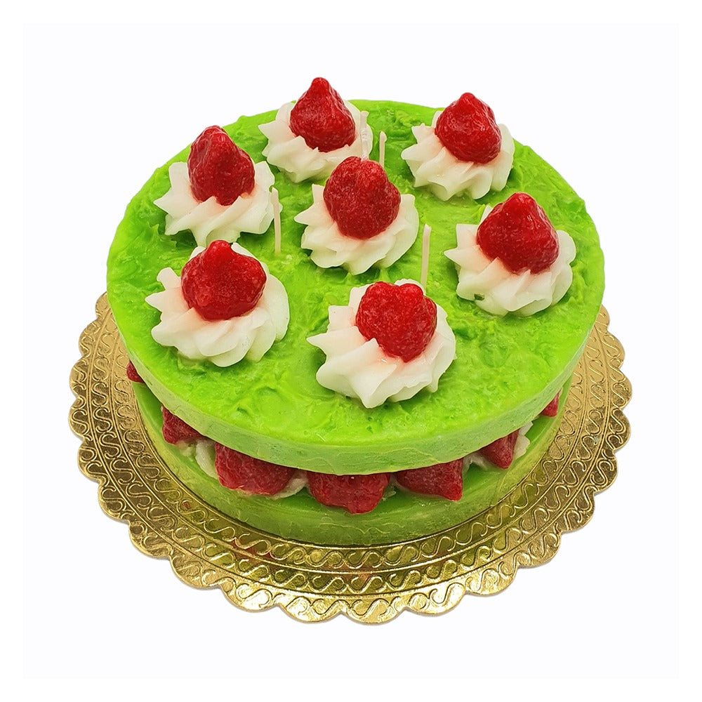 Green Flan Candle