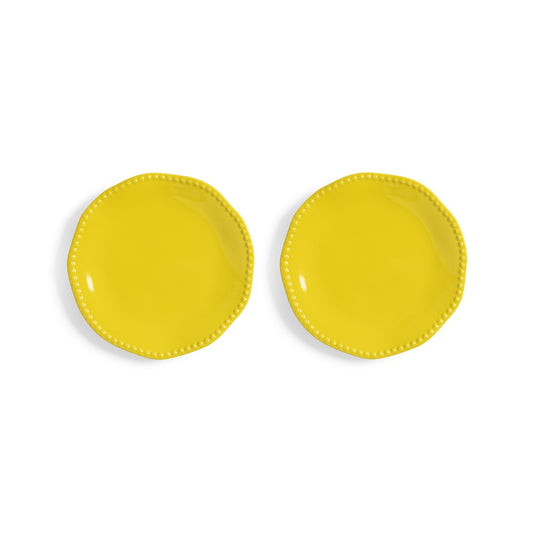 Perle Yellow Plates - Set of 2