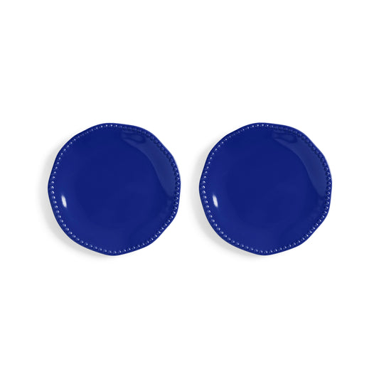 Perle Dark Blue Plate - Set of 2