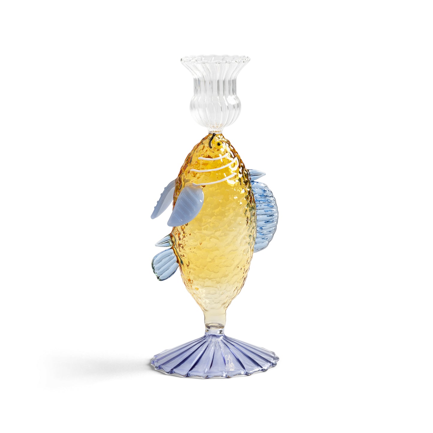 Fish Candle Holder Yellow