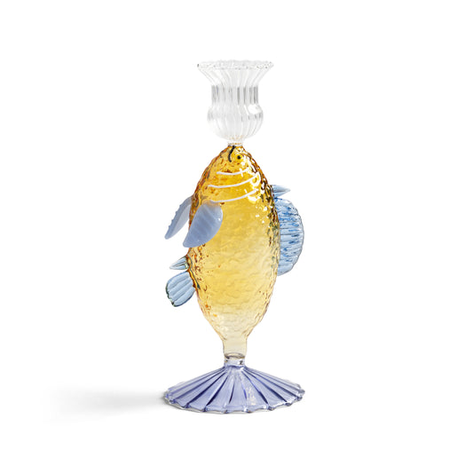 Fish Candle Holder Yellow