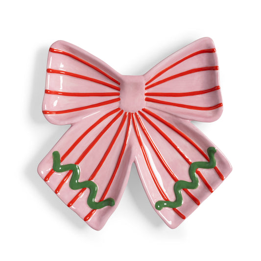 Ribbon Plate - Pink