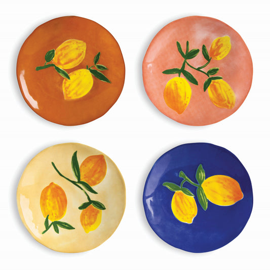Lemon Plates - Set of 4