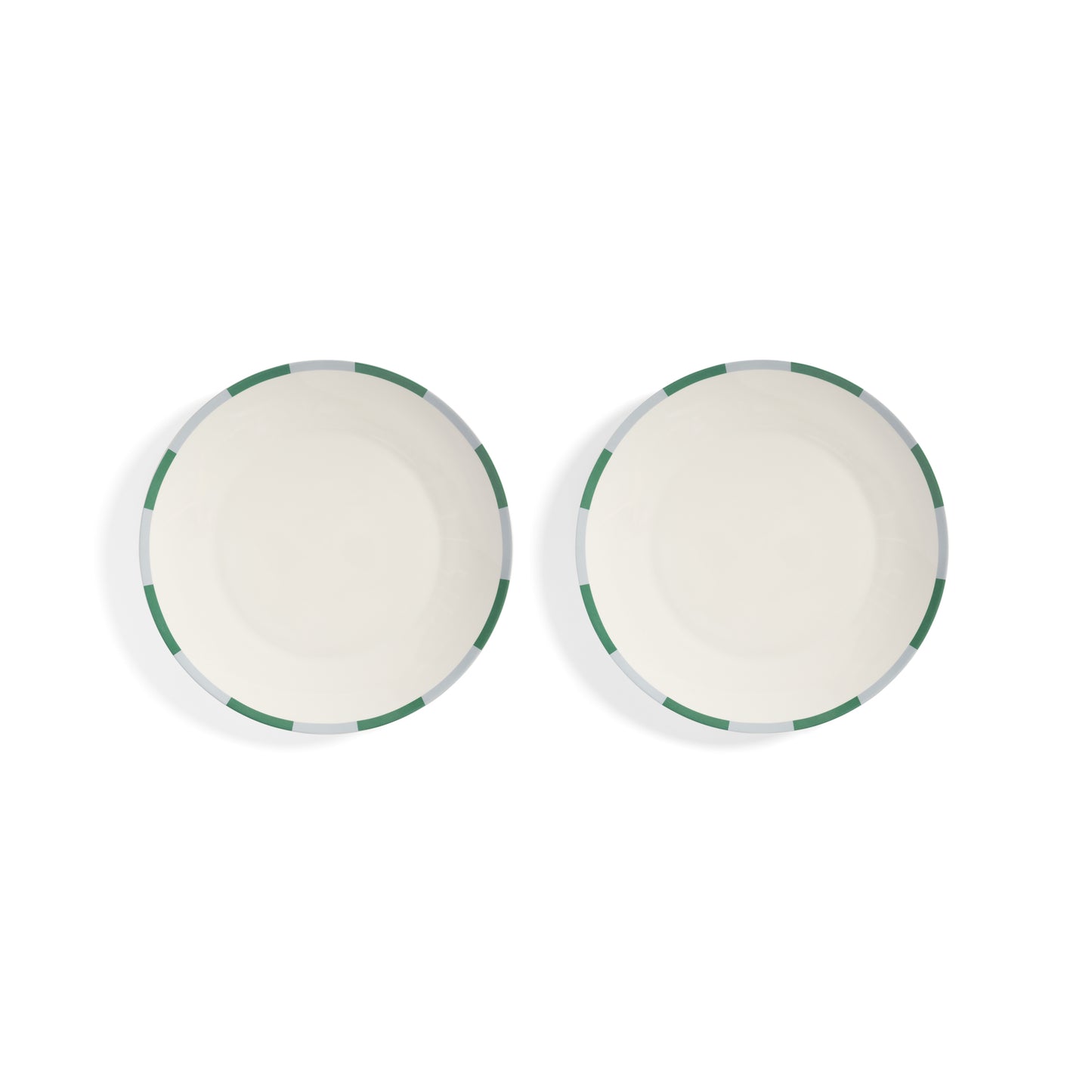 Bliss Green Large Plates - Set of 2