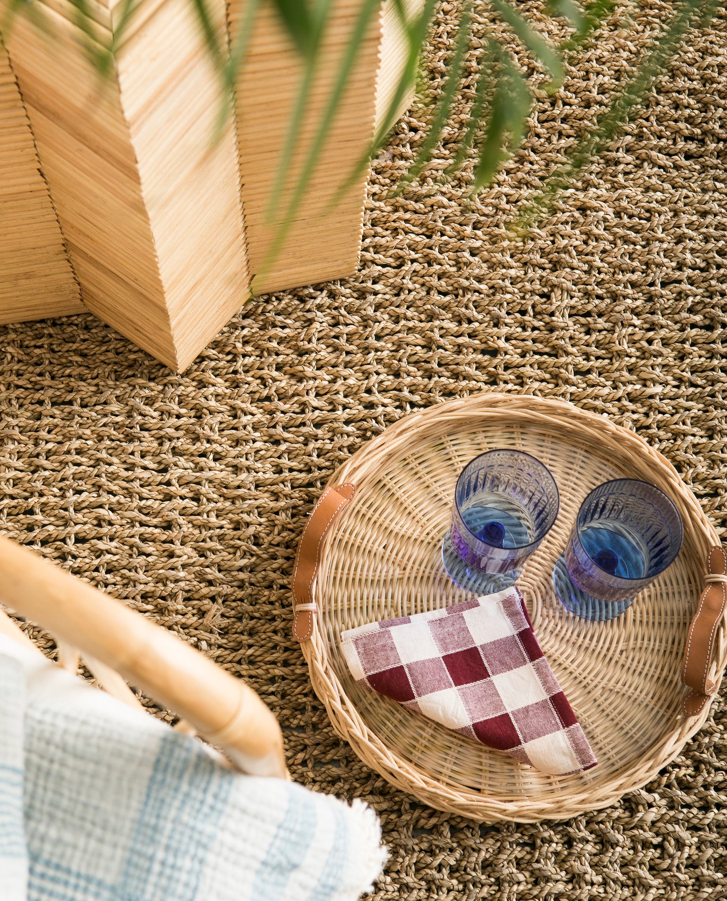 Sevilla Rattan Round Tray