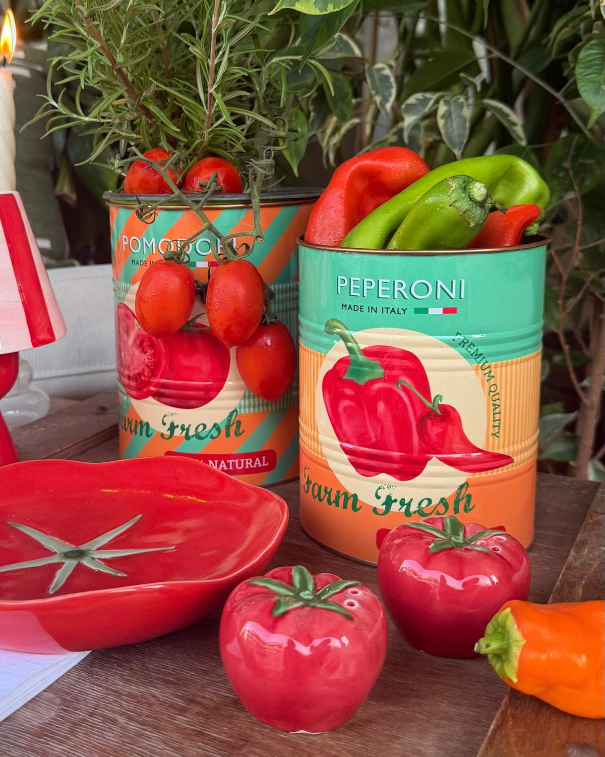 Tomato Salt & Pepper Shakers