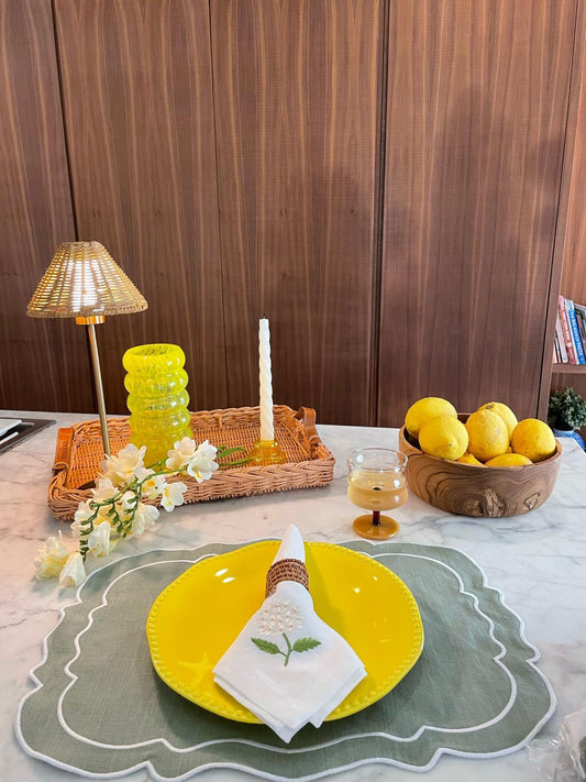 White Hydrangea Napkins