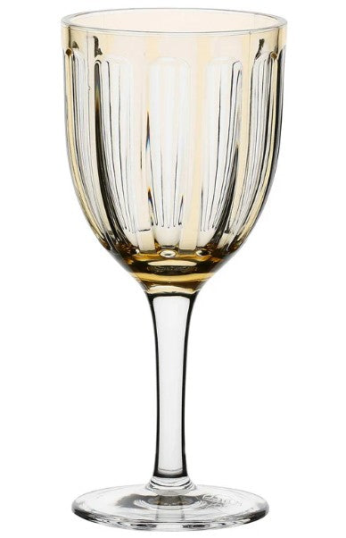 Touche Yellow Wine Glass