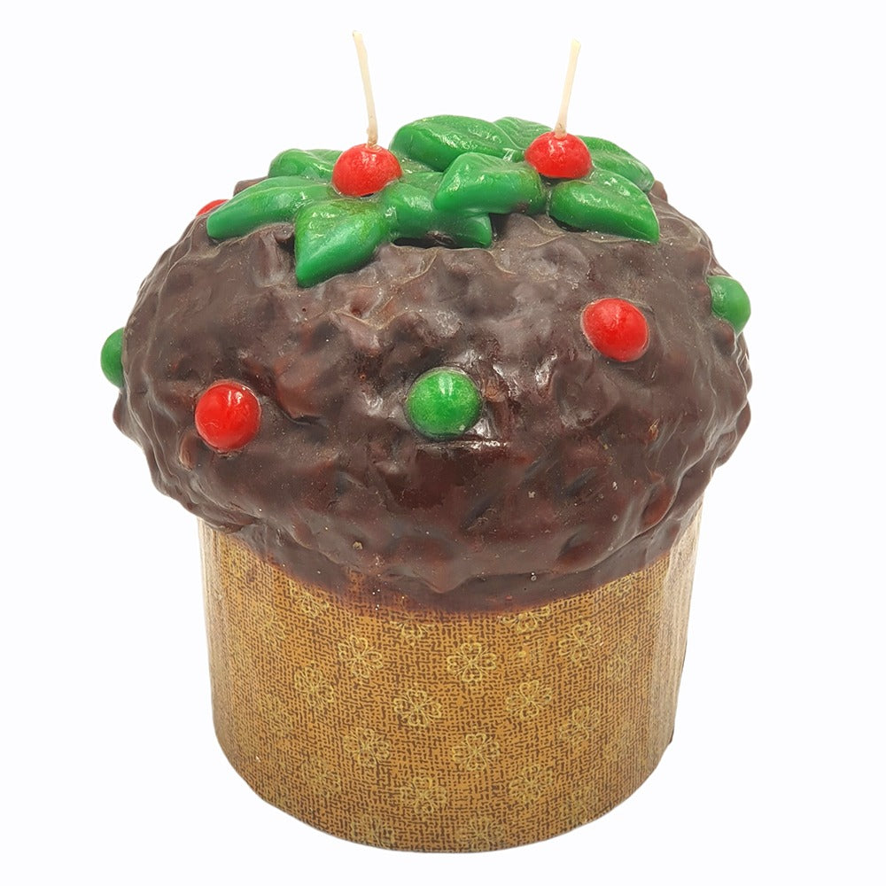 Large Pandoro with Chocolate Candle