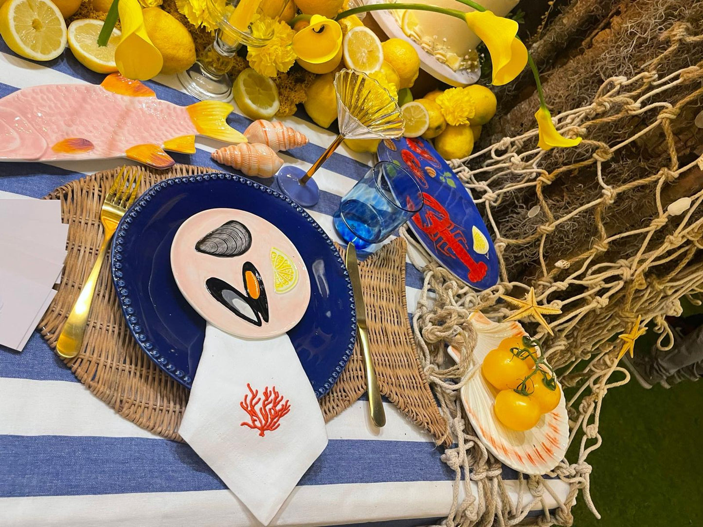 Orange Coral Napkins